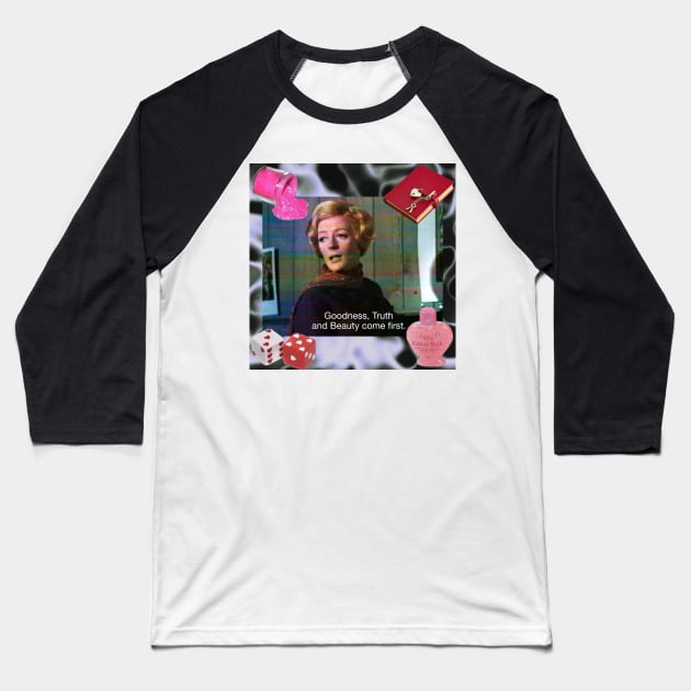 Maggie Smith Baseball T-Shirt by DestroyMeDaddy